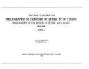 Bibliographie de L'Histoire Du Quebec Et Du Canada, 1946-1965 (Bibliography of the History of Quebec and Canada)