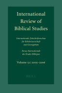 International Review of Biblical Studies
