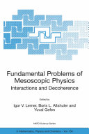 Fundamental Problems of Mesoscopic Physics  Interactions and Decoherence