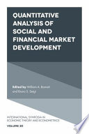 Quantitative Analysis of Social and Financial Market Development Book PDF