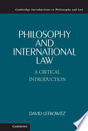 Philosophy and International Law