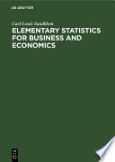Elementary Statistics for Business and Economics