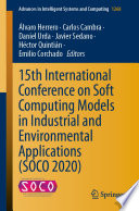 15th International Conference on Soft Computing Models in Industrial and Environmental Applications  SOCO 2020  Book PDF