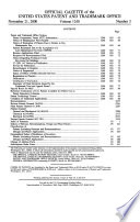 Official Gazette of the United States Patent and Trademark Office Book