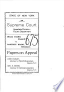 New York Court of Appeals  Records and Briefs  Book