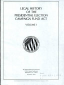 Legal History of the Presidential Election Campaign Fund Act