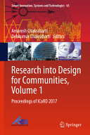 Research into Design for Communities  Volume 1
