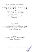Cases Argued and Decided in the Supreme Court of the United States Book