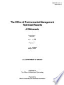 The Office of Environmental Management Technical Reports Book