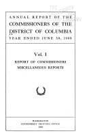 Annual Report of the Commissioners of the District of Columbia ...