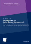 New Metrics for Value-Based Management