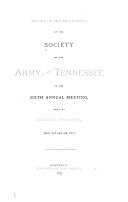 Report of the Proceedings of the Society of the Army of the Tennessee at the ... Meeting[s] ... by Society of the Army of the Tennessee PDF