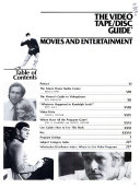 The Video Tape disc Guide  Movies and Entertainment