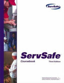 ServSafeCoursebook with the Scantron Certification Exam Form