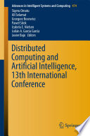 Distributed Computing and Artificial Intelligence  13th International Conference Book