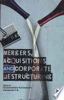 Mergers  Acquisitions and Corporate Restructuring Book