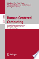 Human Centered Computing Book
