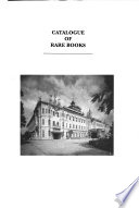 Catalogue of Rare Books