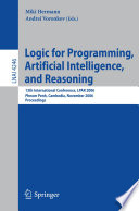 Logic for Programming  Artificial Intelligence  and Reasoning