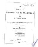The Complete Concordance to Shakespeare Book