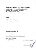 Problems of Drug Dependence