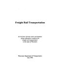 Freight Rail Transportation
