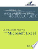 Guerilla Data Analysis Using Microsoft Excel Book