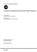 Control of Initialized Fractional-Order Systems