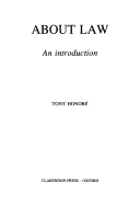 about law tony honore pdf download