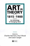 Art in Theory 1815 1900