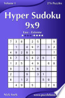 Hyper Sudoku 9x9   Easy to Extreme   Volume 1   276 Puzzles