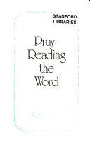 Pray-reading the Word