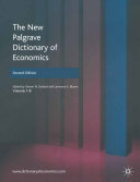 The New Palgrave Dictionary of Economics