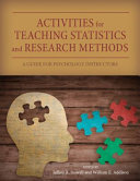 Activities for Teaching Statistics and Research Methods Book