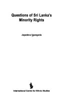 Questions of Sri Lanka s Minority Rights