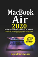 MacBook Air 2020 User Manual For the Elderly In 30 Minutes