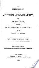 An Introduction to Modern Geography