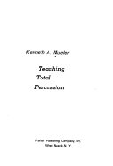 Teaching Total Percussion Book