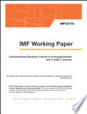 Unconventional Monetary Policies in Emerging Markets and Frontier Countries