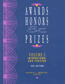Awards, honors & prizes