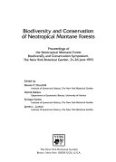 Biodiversity and Conservation of Neotropical Montane Forests