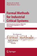 Formal Methods for Industrial Critical Systems