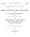 Merchant Vessels of the United States  including Yachts and Government