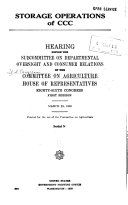 Hearings Before ... the Committee on Agriculture