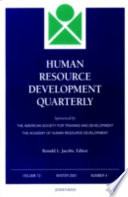 Human Resource Development Quarterly 2001