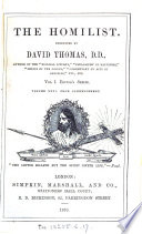 The Homilist  or  The pulpit for the people  conducted by D  Thomas  Vol  1 50  51  no  3  ol  63