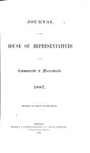 Journal of the House of Representatives of the Commonwealth of Massachusetts