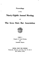 Proceedings Of The Annual Meeting Of The Iowa State Bar Association