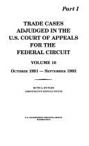 Trade Cases Adjudged in the U.S. Court of Appeals for the Federal Circuit