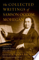 The Collected Writings of Samson Occom, Mohegan PDF Book By Samson Occom